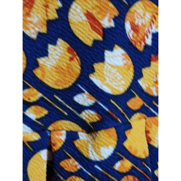 Lularoe Women’s Size Med Amelia Dress Fit & Flare Black Mustard Red Floral(Tulip - Picture 11 of 16